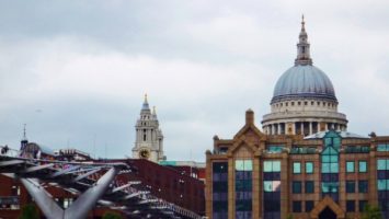 The view across the Millennium Bridge in London