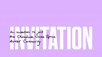 A pastel pink/purple background with text that reads: An invitation to join the CDS Artistic Community